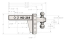 BulletProof 2.5" Heavy Duty 4" Drop/Rise Hitch-6