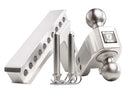 BulletProof 2.0" Aluminum Medium Duty 6" Drop/Rise Hitch - Stainless Ball-4