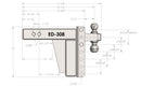 BulletProof 3.0" Extreme Duty 8" Drop/Rise Hitch-5
