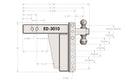 BulletProof 3.0" Extreme Duty 10" Drop/Rise Hitch-4