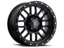 ICON Alloys Alpha, Satin Black, 17 x 8.5 / 6 x 135, 6mm Offset, 5" BS-2