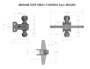 BulletProof Medium Duty Sway Control Ball Mount-4
