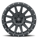 ICON Alloys Compression, Satin Black, 20 x 10 / 5 x 5, -12mm Offset, 5" BS-5