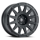 ICON Alloys Ricochet, Satin Black, 15 x 7 / 5 x 100, 15mm Offset, 4.6" BS-1
