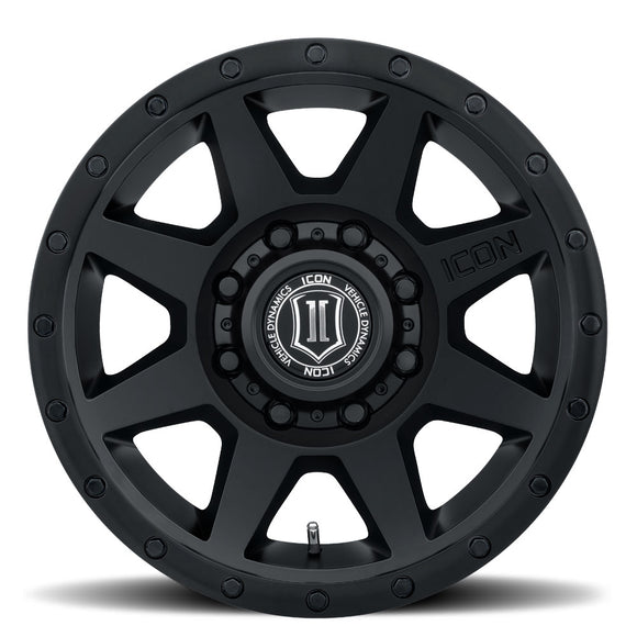 ICON Alloys Rebound HD, Double Black, 18 x 9 / 8 x 180, 12mm Offset, 5.5" BS