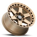 ICON Alloys Raider, Satin Brass, 17 x 8.5 / 6 x 120, 0mm Offset, 4.75" BS-3