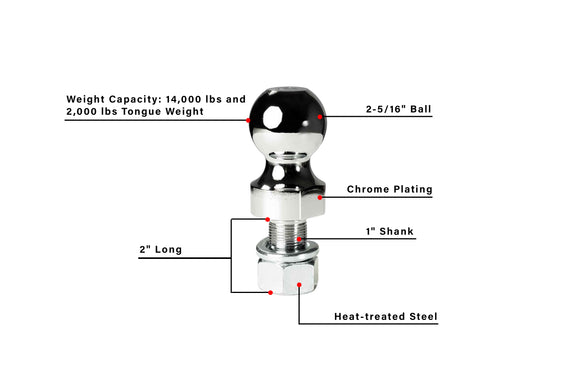 BulletProof 2-5/16" Threaded Ball