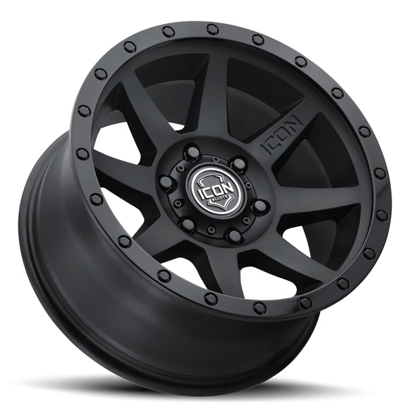 ICON Alloys Rebound, Double Black, 20 x 9 / 5 x 150, 16mm Offset, 5.625" BS