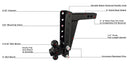 BulletProof 2.0" Heavy Duty 10" Drop/Rise Hitch-4