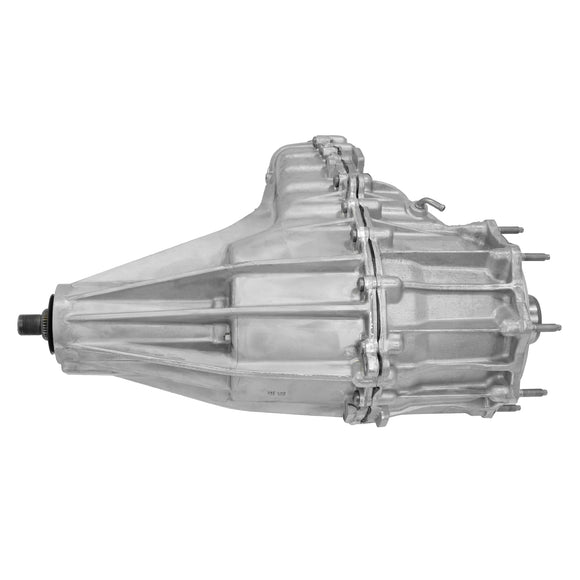 Remanufactured BW4446 Transfer Case, 2013-18 Ram 3500 Cab Chassis With Aisin Transmission, Electric Shift, Rear Bolt Yoke, Has Magnet Wire In Rear Case, 8 Bolt Adapter, Without Shift Motor
