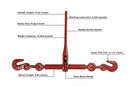 BulletProof Heavy Duty 3/8" - 1/2" Ratchet Binder-3