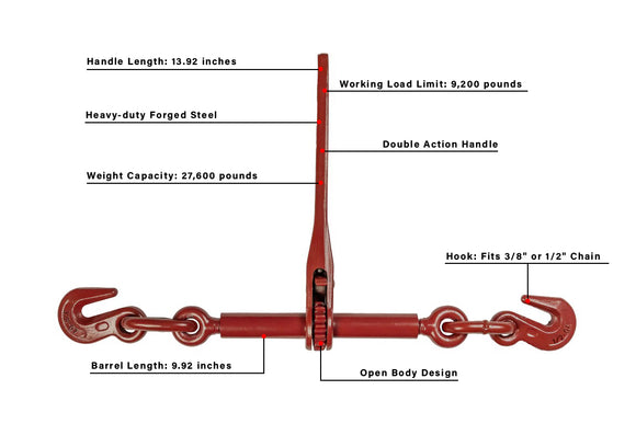 BulletProof Heavy Duty 3/8" - 1/2" Ratchet Binder