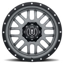 ICON Alloys Alpha, Gun Metal, 20 x 9 / 8 x 180, 12mm Offset, 5.5" Backspace-2