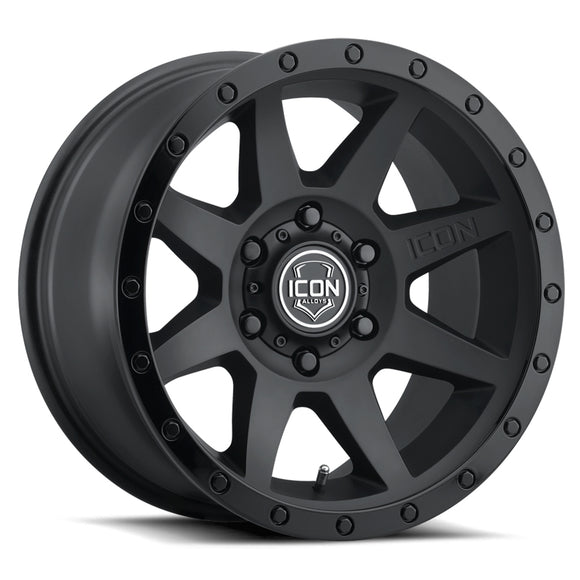 ICON Alloys Rebound, Double Black, 20 x 9 / 5 x 150, 16mm Offset, 5.625" BS