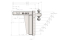 BulletProof 2.5" Extreme Duty 12" Drop/Rise Hitch-4