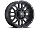 ICON Alloys Alpha, Satin Black, 20 x 9 / 8 x 180, 12mm Offset, 5.5" Backspace-1