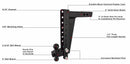 BulletProof 2.0" Heavy Duty 14" Drop/Rise Hitch-4