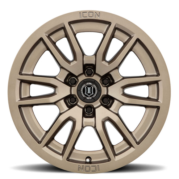 ICON Alloys Vector 6, Bronze, 17 x 8.5 / 6 x 135, 6mm Offset, 5" BS