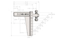 BulletProof 3.0" Heavy Duty 12" Drop/Rise Hitch-5