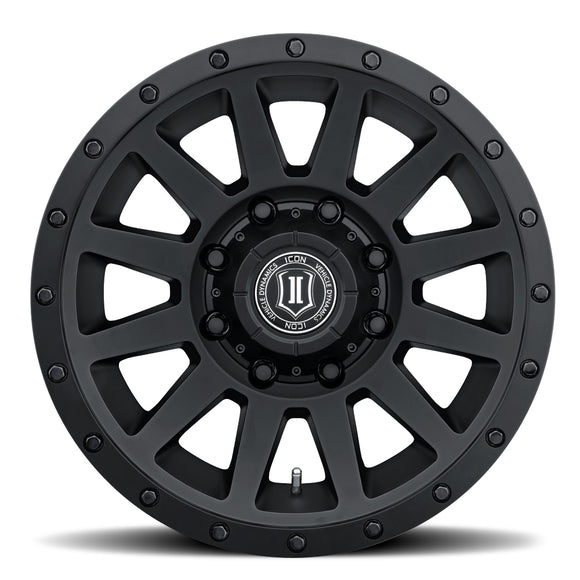 ICON Alloys Compression HD, Double Black, 18 x 9 / 8 x 6.5, 12mm Offset, 5.5" Backspace