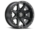 ICON Alloys Rebound, Satin Black, 18 x 9 / 5 x 5, -12mm Offset, 4.5" BS-1