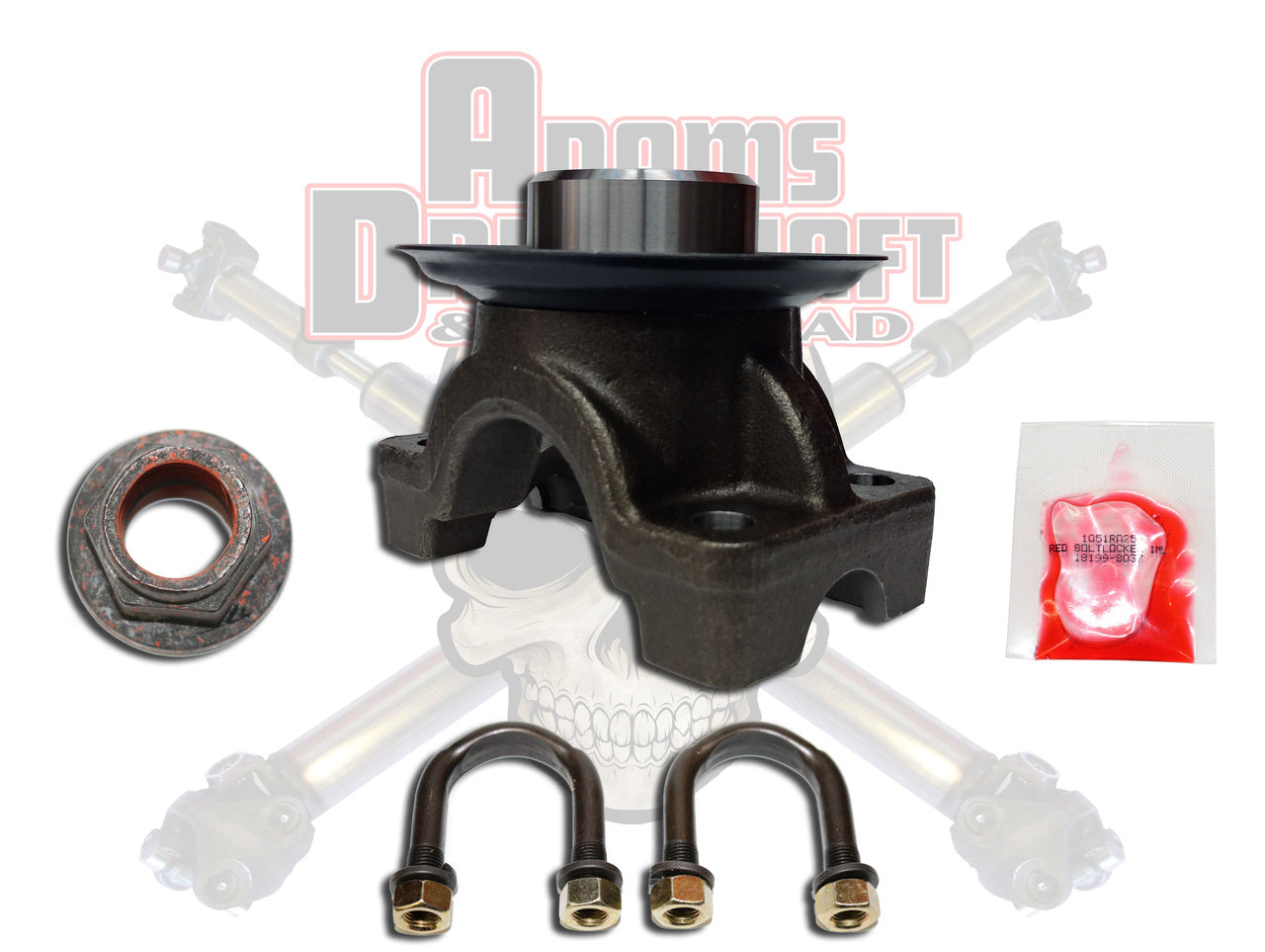 Adams Forged 1350 Series Rear Ford 8.8 High Angle Pinion Yoke 28 to 30 Degrees. - 0